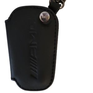 Mercedes Benz / AMG  Black Leather Key Fob Case